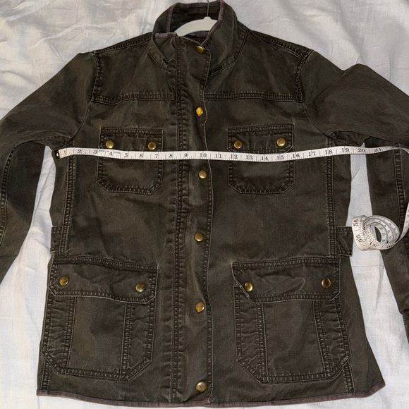 J. Crew Olive Green Jacket with Gold Buttons - Picture 7 of 7